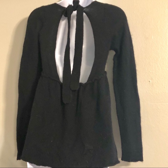 Free People Black Open Back Sequined Top - Picture 3 of 8